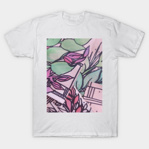 Botanical flow T-Shirt by Miriam de la Paz